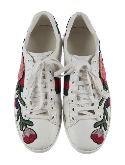 ace embroidered sneakers gucci|Gucci new ace platform sneakers.